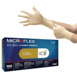 Ansell Microflex 63-864 Disposable Latex Gloves